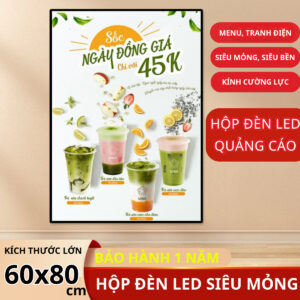 Hộp đèn siêu mỏng 60x80